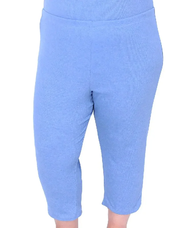 Ladies Ribbed PJ Capri