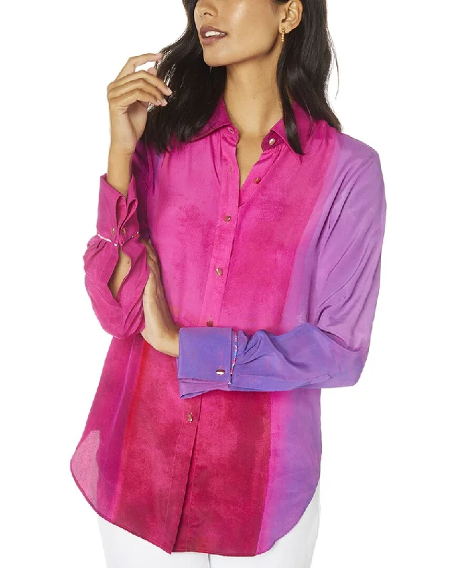 Robert Graham Gabriela Silk-Blend Shirt