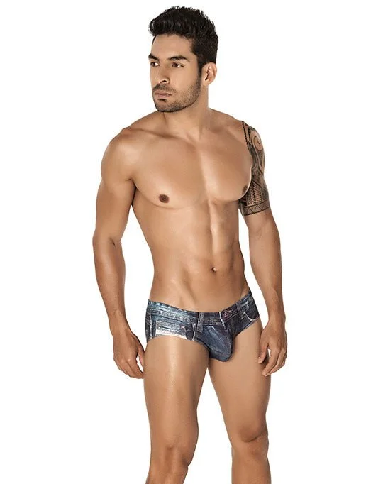 Clever 5201 Denim Jean Latin Briefs Blue