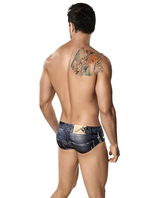 Clever 5201 Denim Jean Latin Briefs Blue