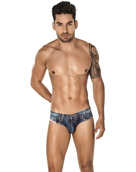 Clever 5201 Denim Jean Latin Briefs Blue