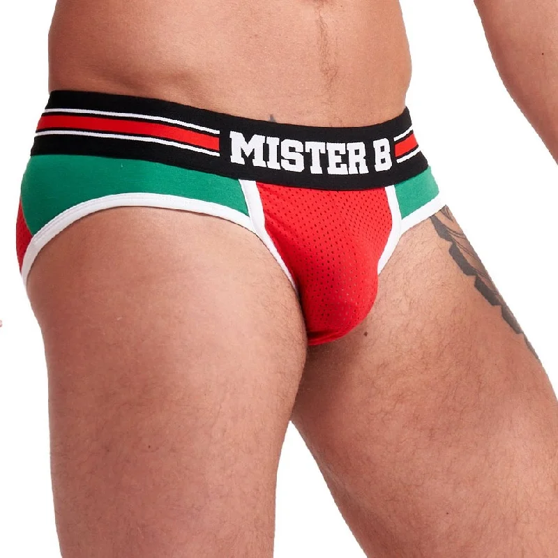 Jock Brief verde y rojo Lisbon  - MisterB