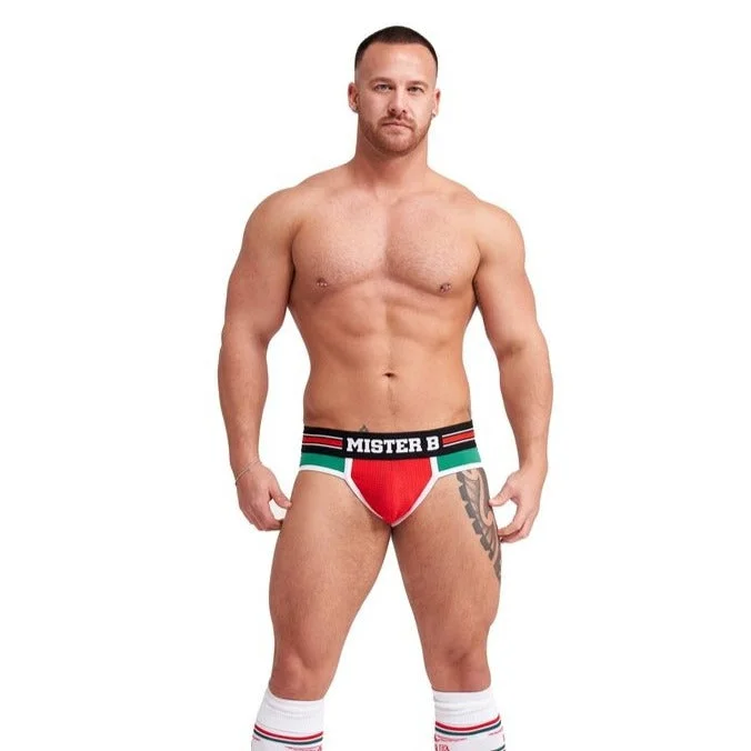 Jock Brief verde y rojo Lisbon  - MisterB