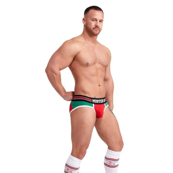 Jock Brief verde y rojo Lisbon  - MisterB