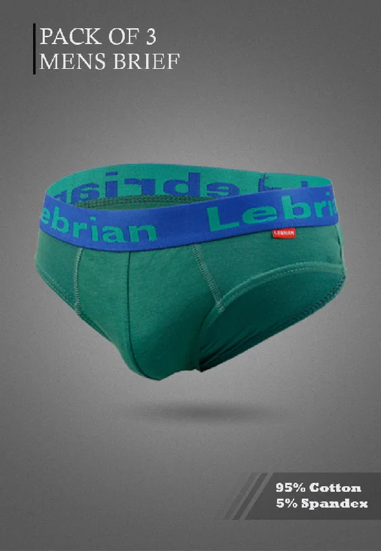 LeBrian Cotton 3-in-1 Men's Briefs