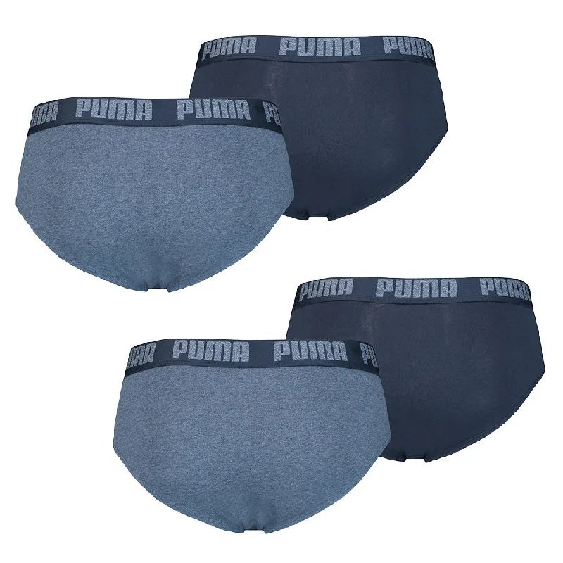 PUMA Herren Basic Brief 4er Pack denim