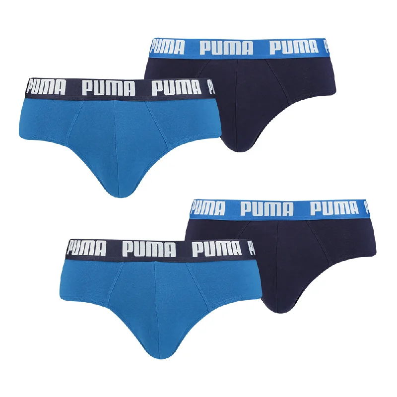 PUMA Herren Basic Brief 4er Pack, true blue