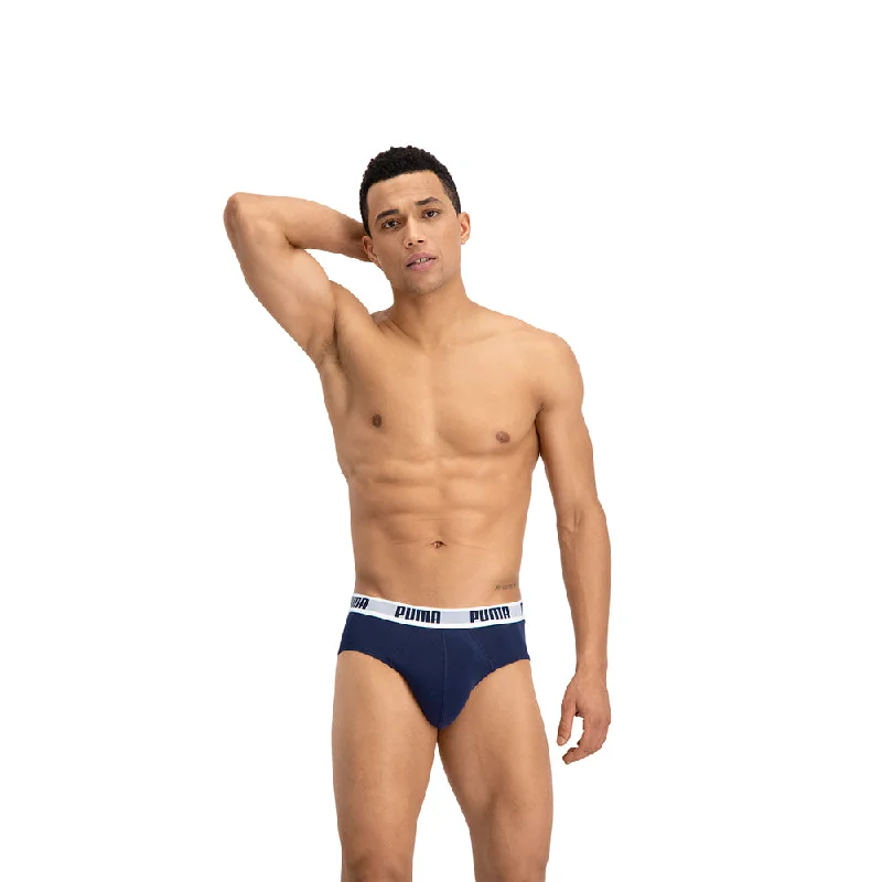 PUMA Herren Basic Brief 4er Pack, true blue