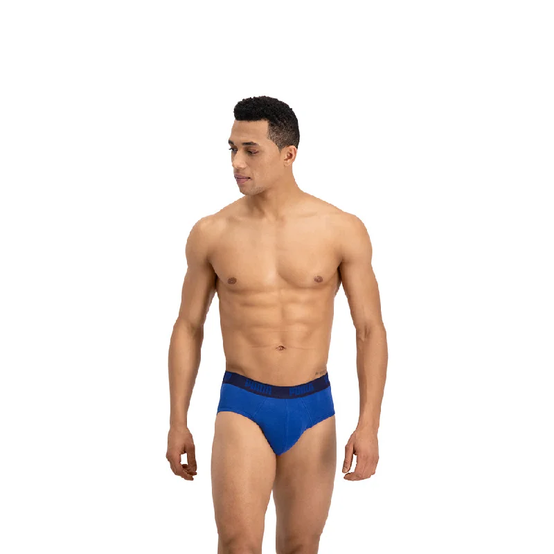 PUMA Herren Basic Brief 4er Pack, true blue