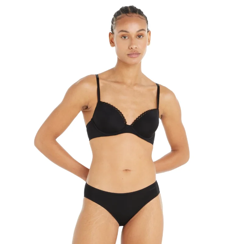 Calvin Klein Sheer Marquisette Bikini - Black