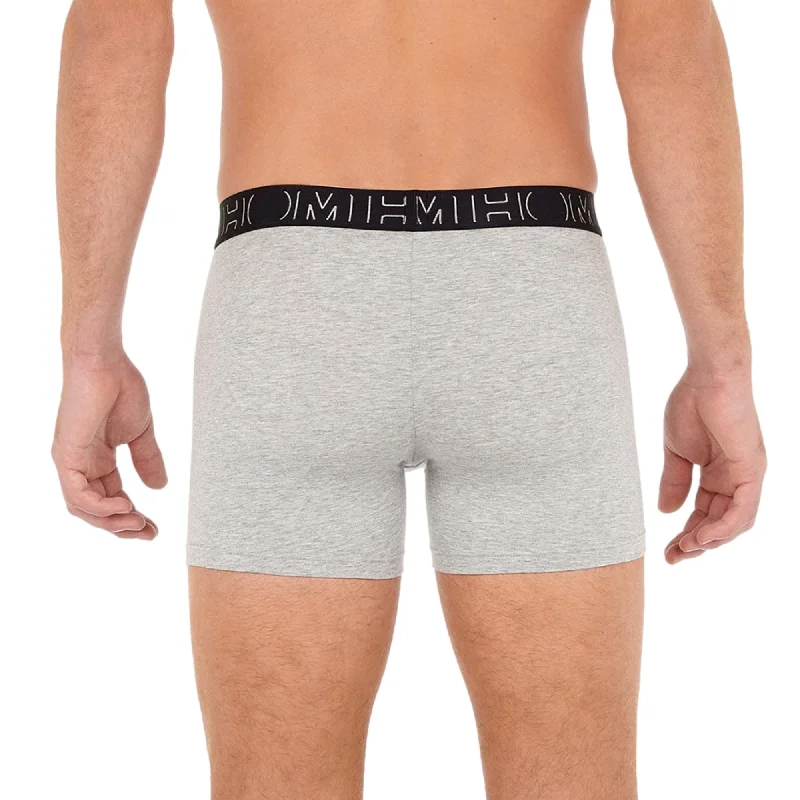 HOM Patrick #2 Long Boxer Briefs 3 Pack - Black/Grey/Grey