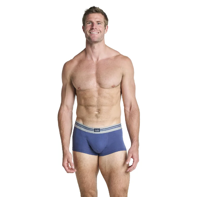 Jockey Cotton Stretch Short Trunk 3 Pack - Blue Mix