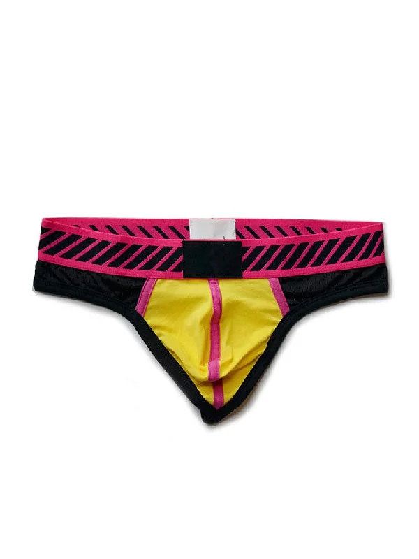 Pieced Color Mesh Sexy Low Waist Thong