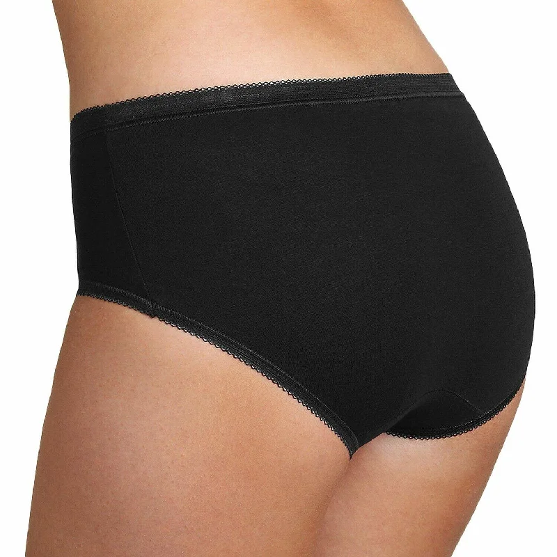 Sloggi Basic 4 Pack Midi Briefs - Black