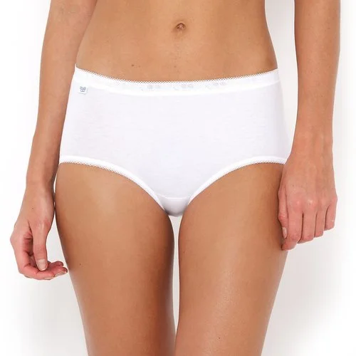 Sloggi Ladies Basic Midi Briefs 4 Pack - White