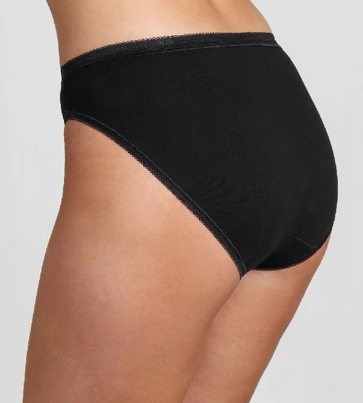 Sloggi Ladies Basic Tai Briefs 4 Pack - Black