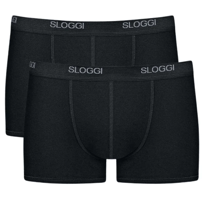 Sloggi Men Basic Short 2 Pack - Black