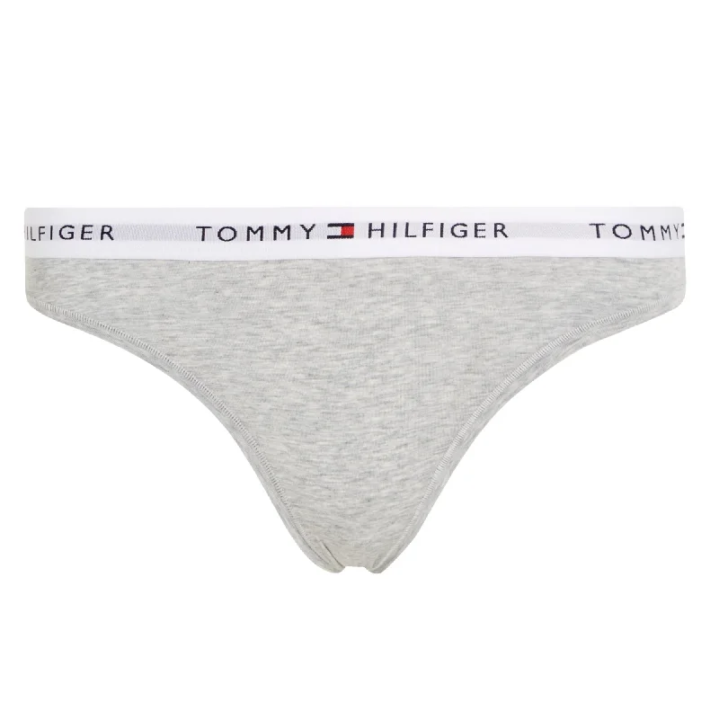 Tommy Hilfiger Icon Logo Waistband Bikini - Light Grey Heather