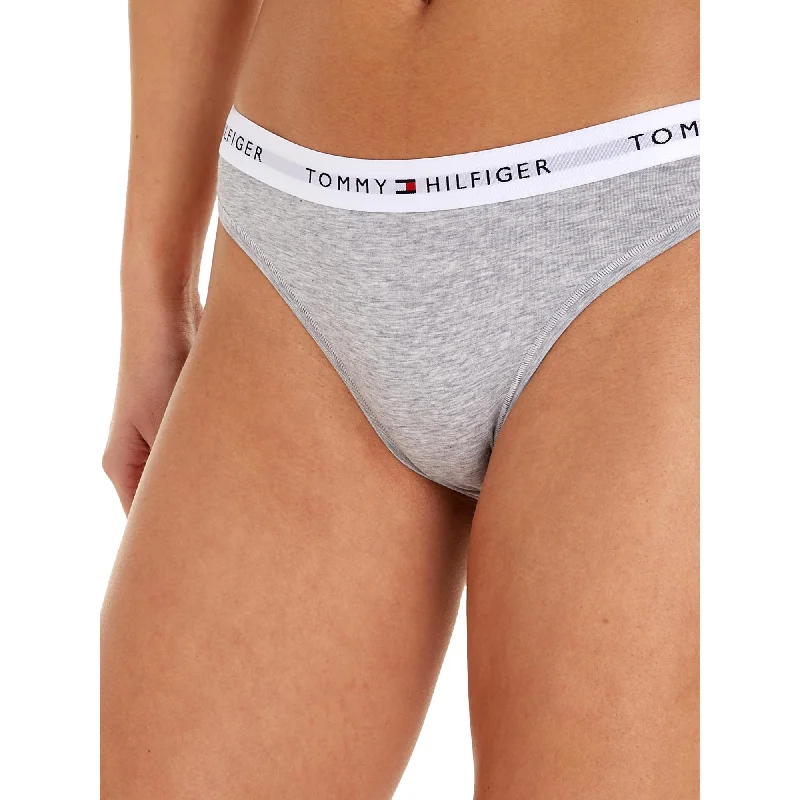 Tommy Hilfiger Icon Logo Waistband Bikini - Light Grey Heather