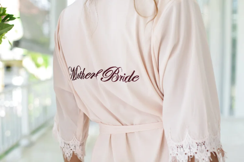 Dulce Lace Robe in Blush