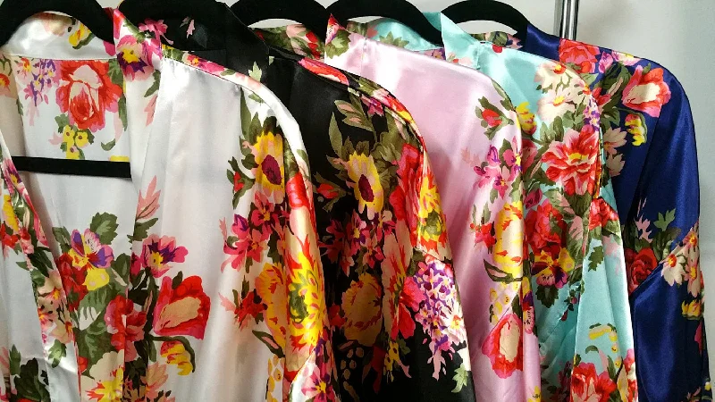 Classic Floral Bridesmaid Robes