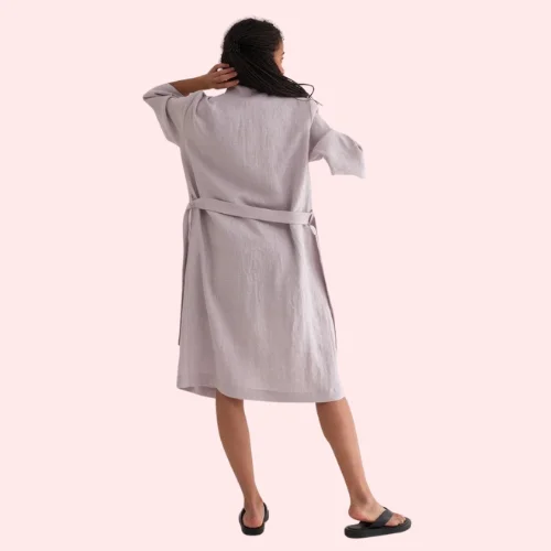 French Daina Premium Linen Robe