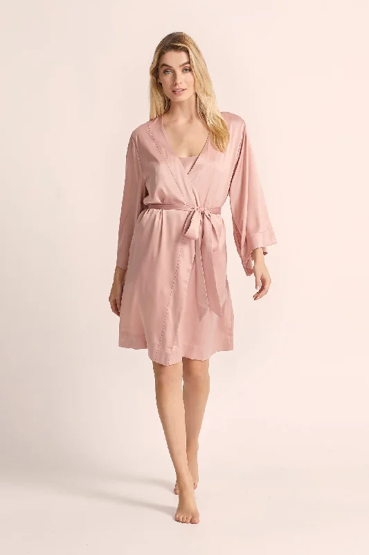 Jasmine Short Robe - Rust