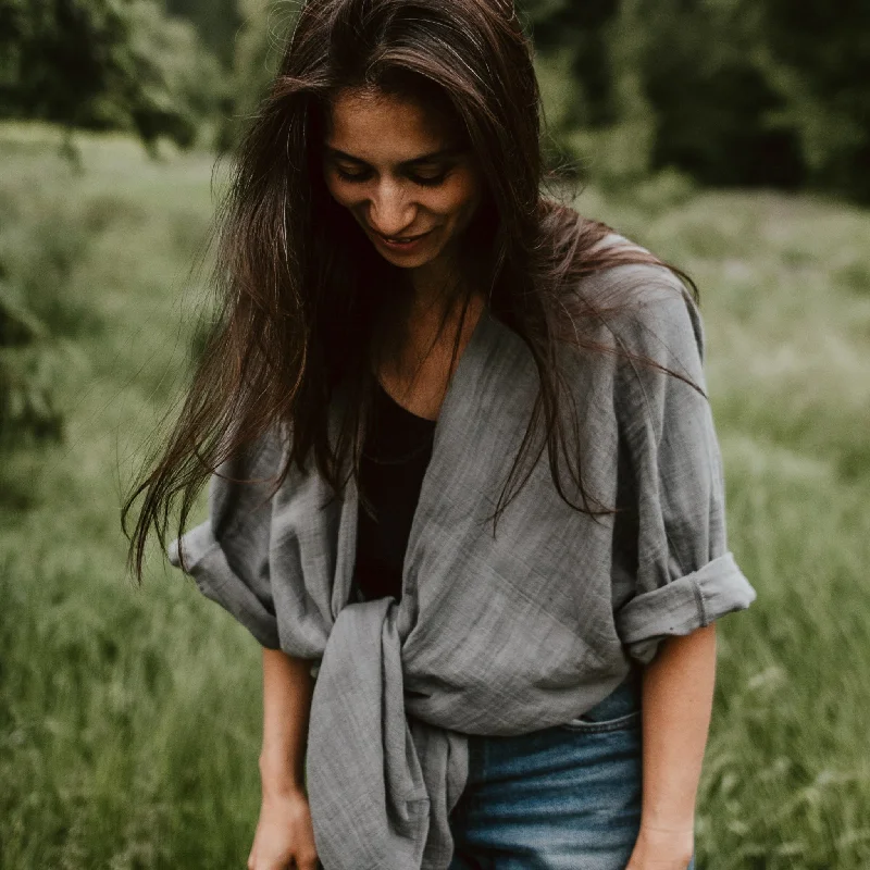 Kimono HAORI natur ungefärbt