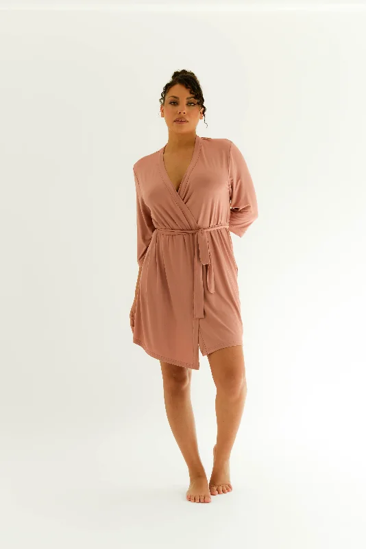 Sophia Bamboo Robe in Dusk