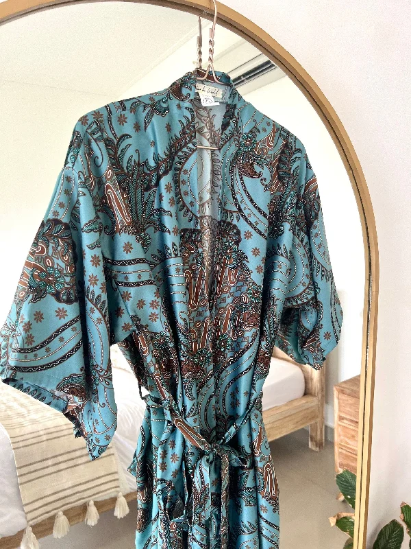 Powder Blue Kimono Robe