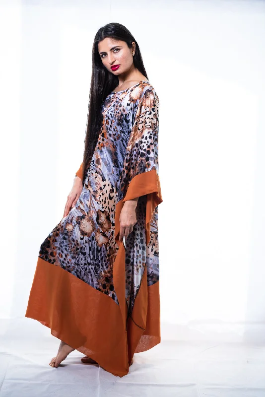 Silk Kim Kaftan Dress