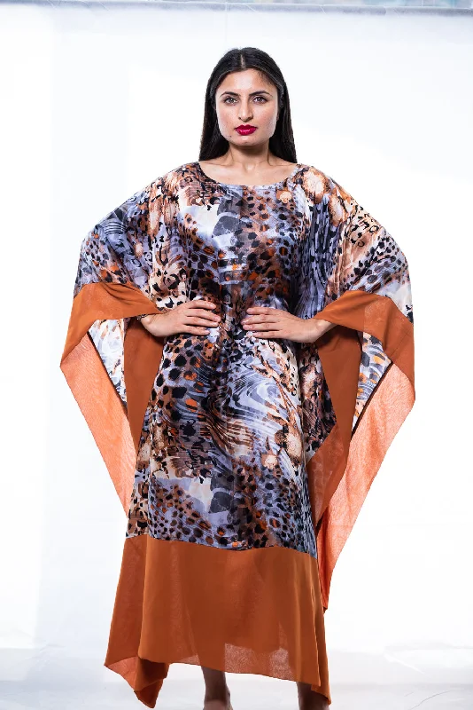 Silk Kim Kaftan Dress