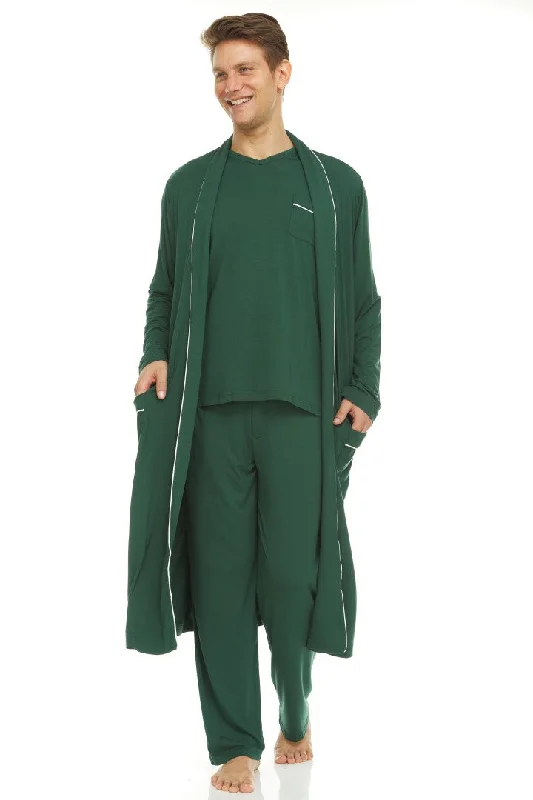 Symmar Men's Micro Model Robe - Green