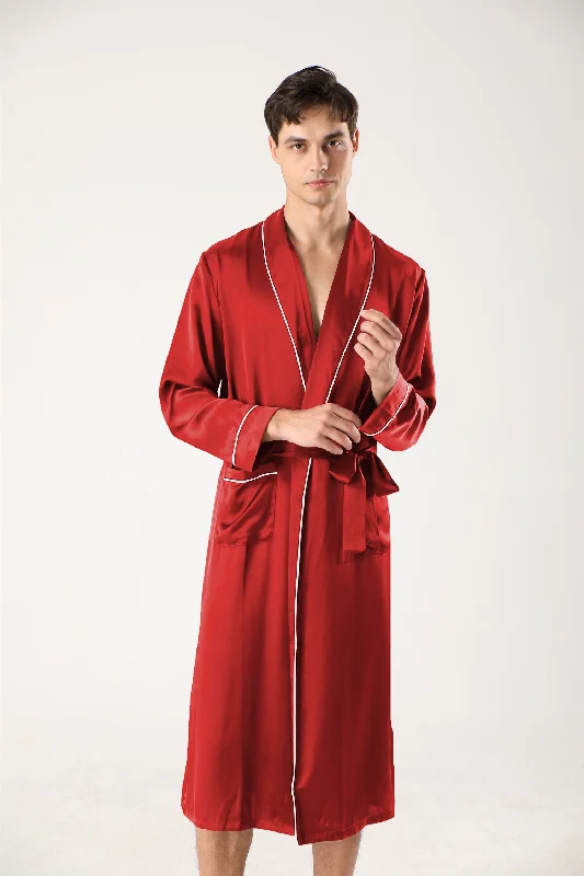 High Quality Silk Robe For Men luxury dressgown