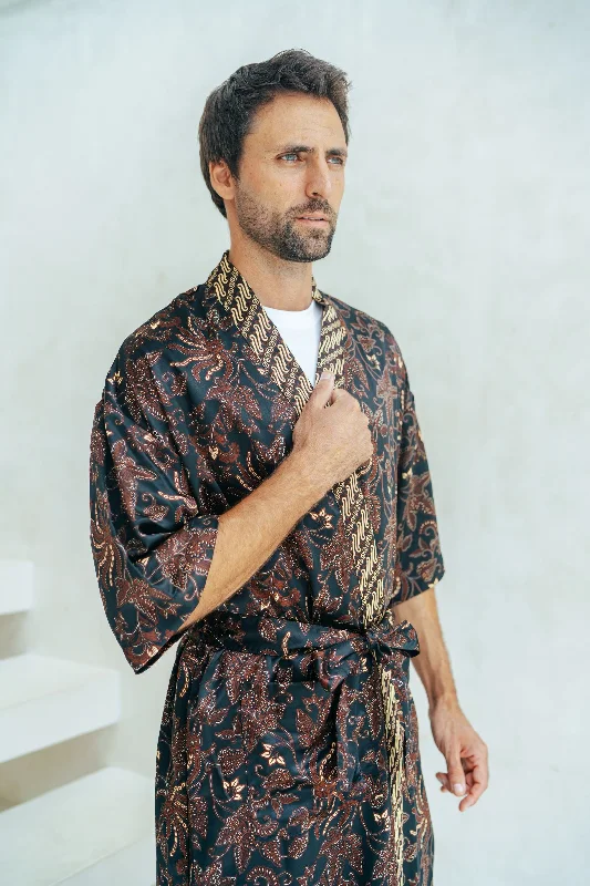 Full Length Black Men’s Robe