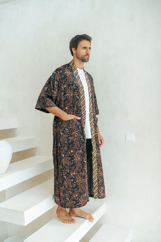 Full Length Black Men’s Robe