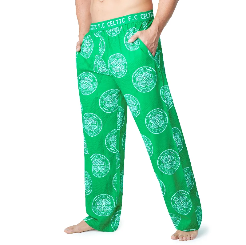 Celtic F.C. Mens Pyjama Bottoms - Comfy Nightwear Pyjamas for Men