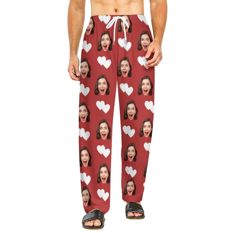 For Adult-Pajama Pants / Red Heart / S