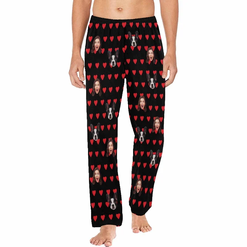 Custom Face Pajama Pants Dog Face Sleepwear for Women & Men