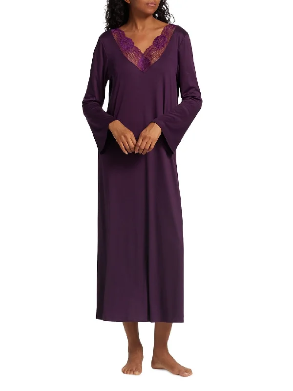 Hanro Lovis Long Sleeve Cotton Nightdress