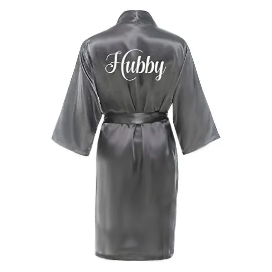 Hubby Satin Robe