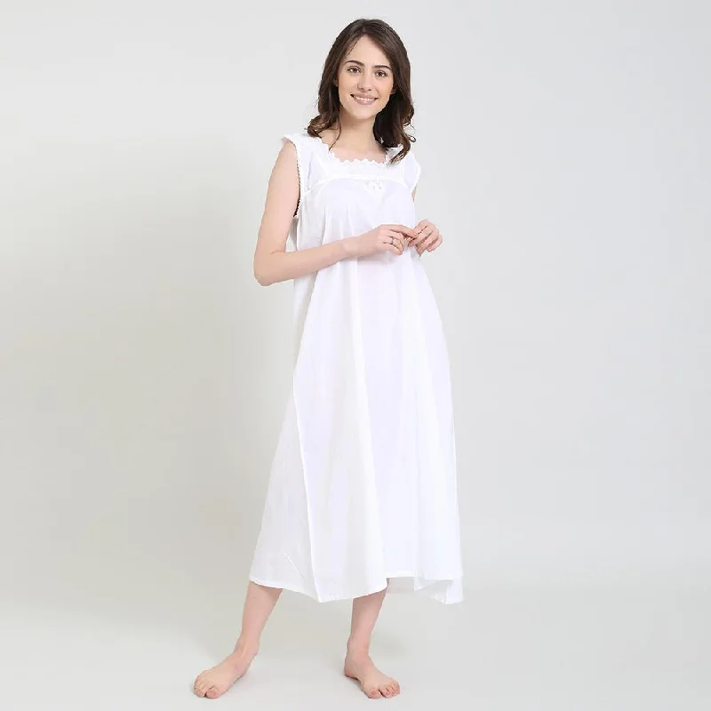 Jackie 100% Woven Cotton Gown