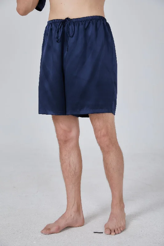 MEN DRAWSTRING SILK SHORTS PANTS