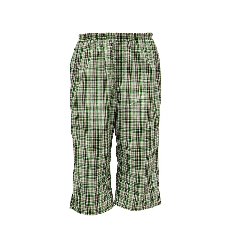 Men's 3/4 Pants Green Check