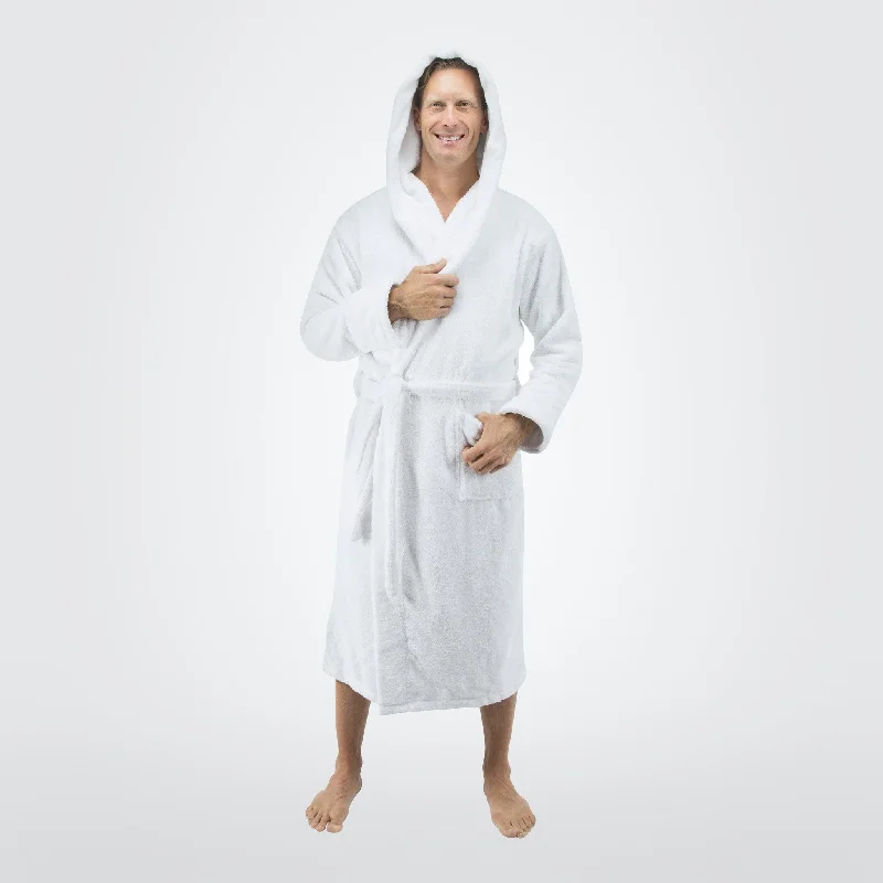 Men's 20 oz. Deluxe Turkish Cotton Hooded Bathrobe