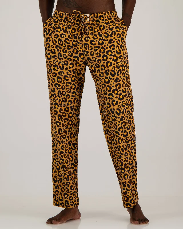 Mens Lounge Pants - Leopard