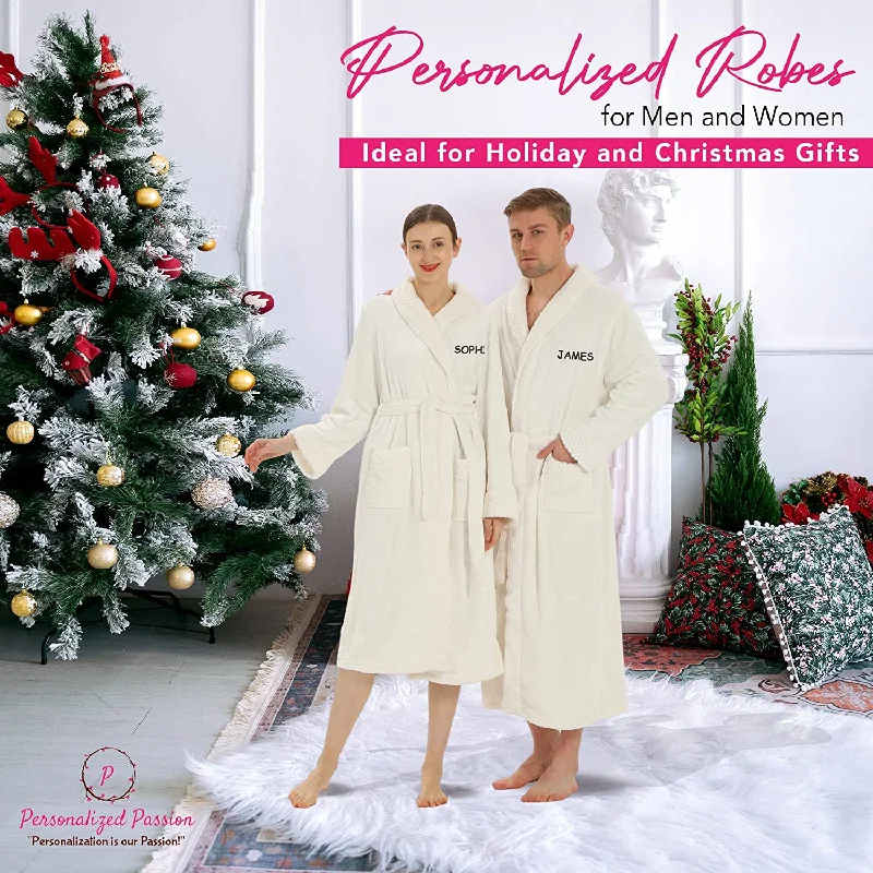 Comfy Personalized Bathrobes for Women - Bathrobes for Men