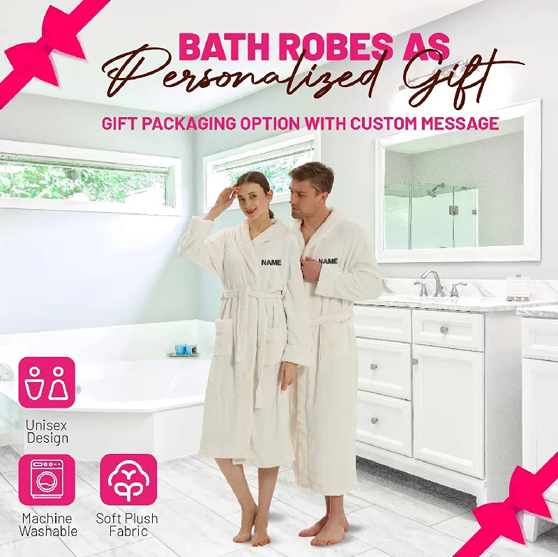 Comfy Personalized Bathrobes for Women - Bathrobes for Men