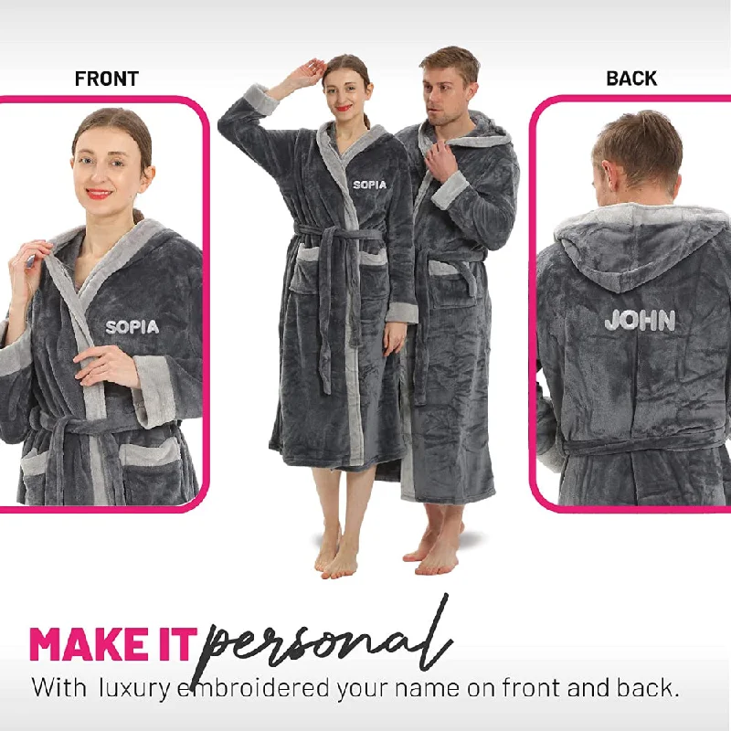 Luxurious Premium Personalized Hooded robe for Men and Women