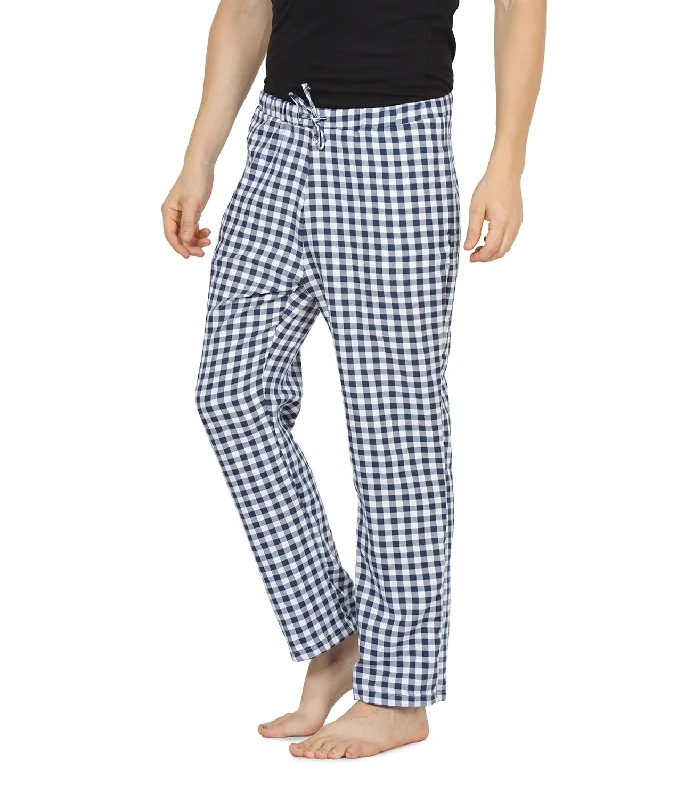 Semantic Men's Blue Gingham Checks Pyjamas